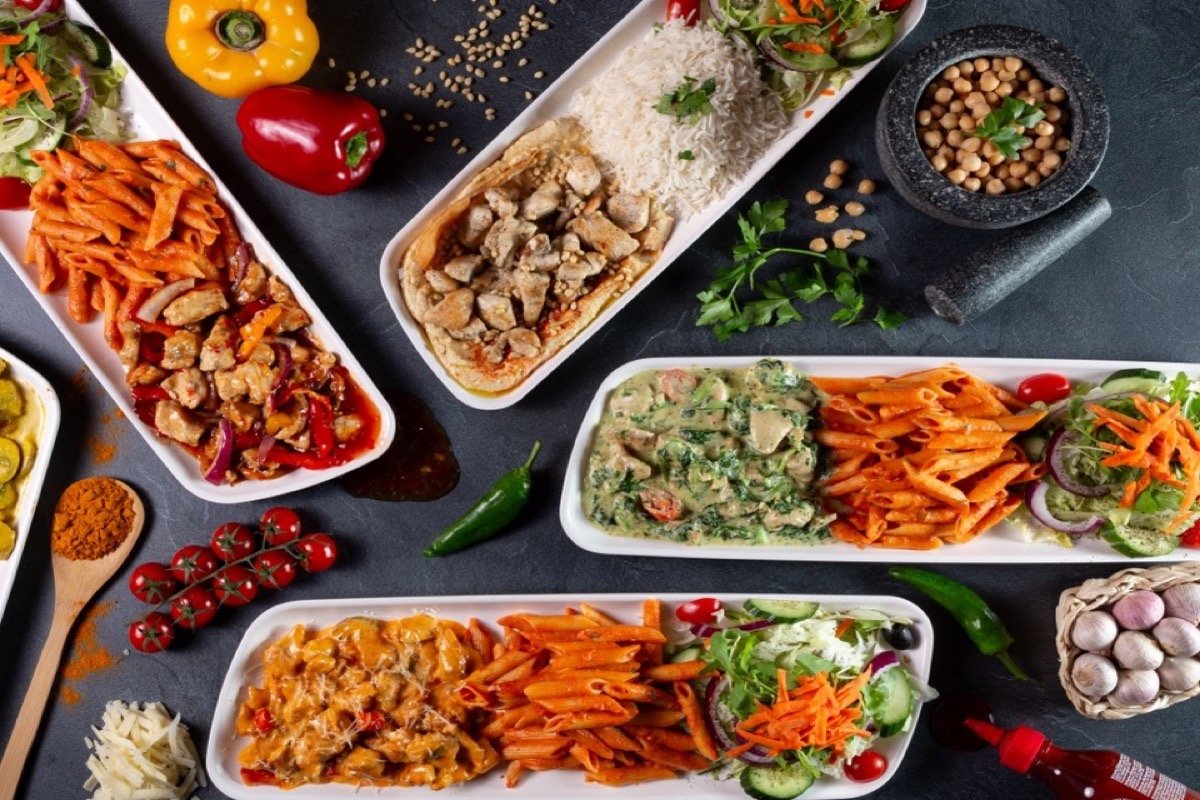 Club Teller – Halal Chicken mit Pasta und Salat, Chicken Club Berlin